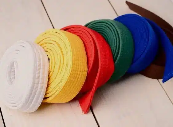 Color de los cinturones de judo en orden